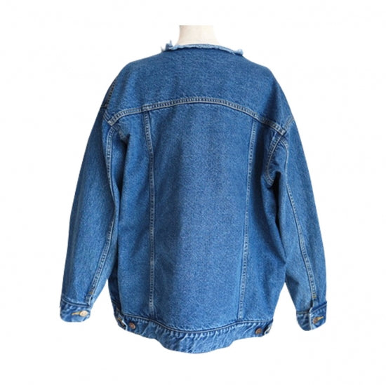 no collar denim JK