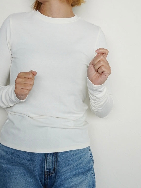 gather sleeve tops(angora)