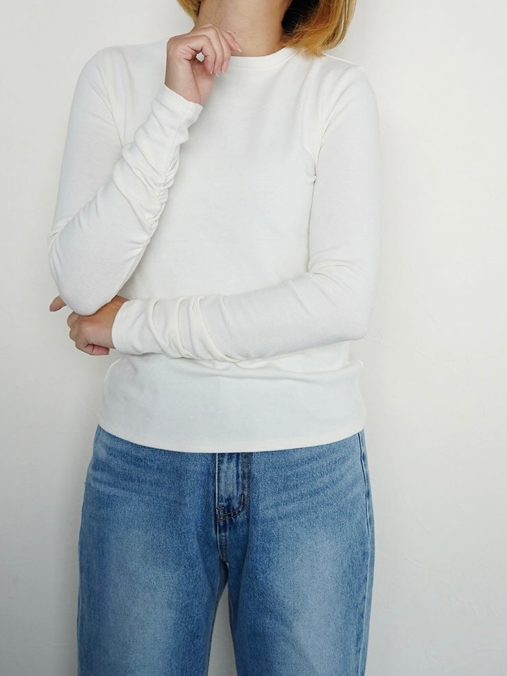 gather sleeve tops(angora)