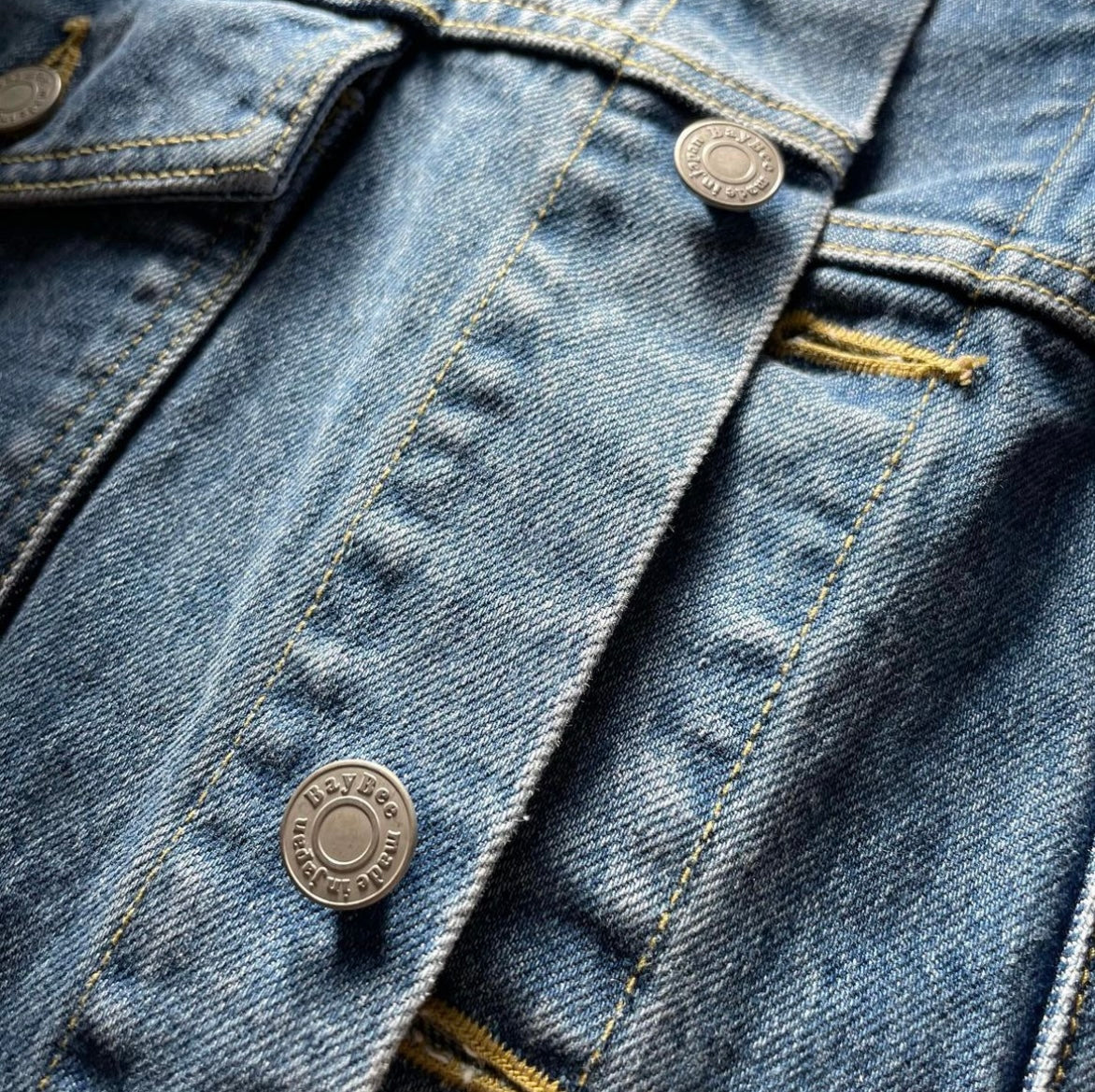 no collar denim JK