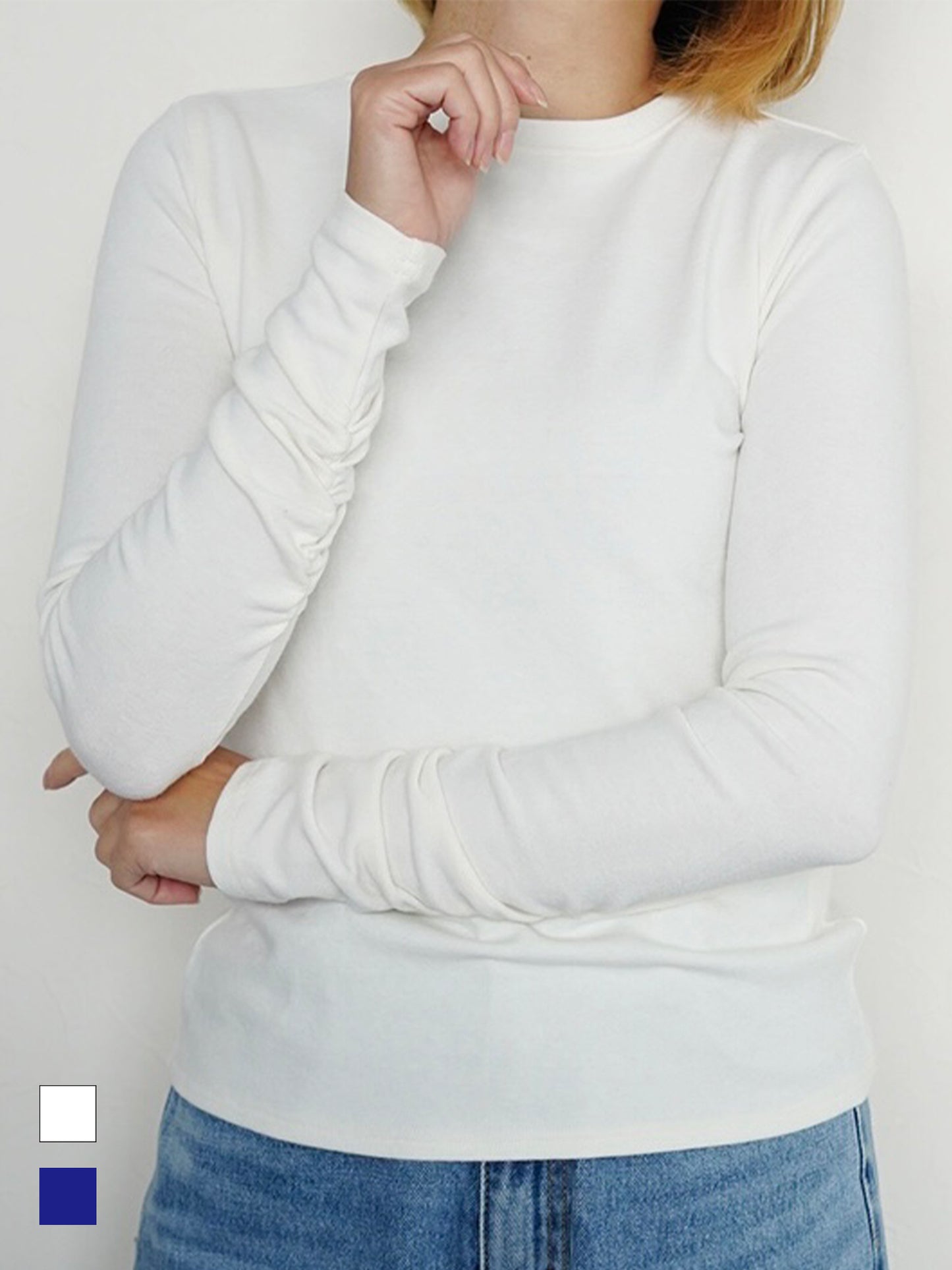gather sleeve tops(angora)